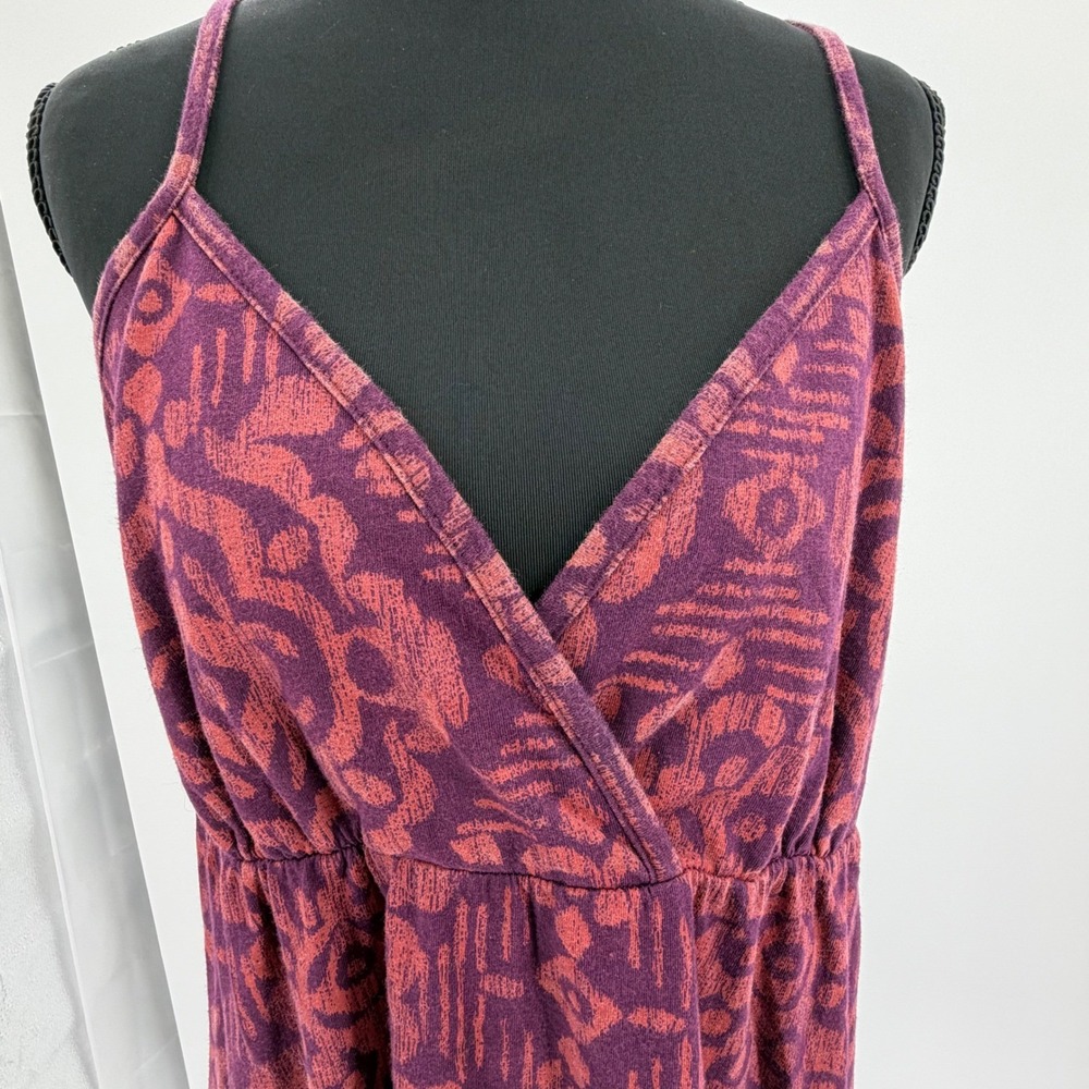 Sonoma Everyday Dress Boho Damask Print Medium Purple Cotton Modal Sundress - Picture 2 of 7